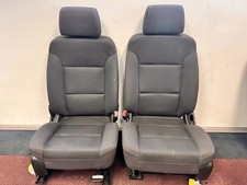 2018 Chevy Silverado Sierra Front Bucket Cloth Seats Black In Color