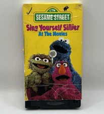 Sesame Street Sing Yourself Sillier At The Movies VHS 1997 Video Tape Rare! HTF