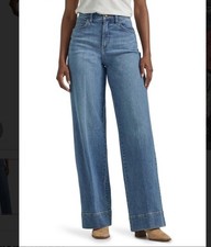 Women  s Lee Legendary High Rise Trouser Jean, Elevated Retro, 18 Short