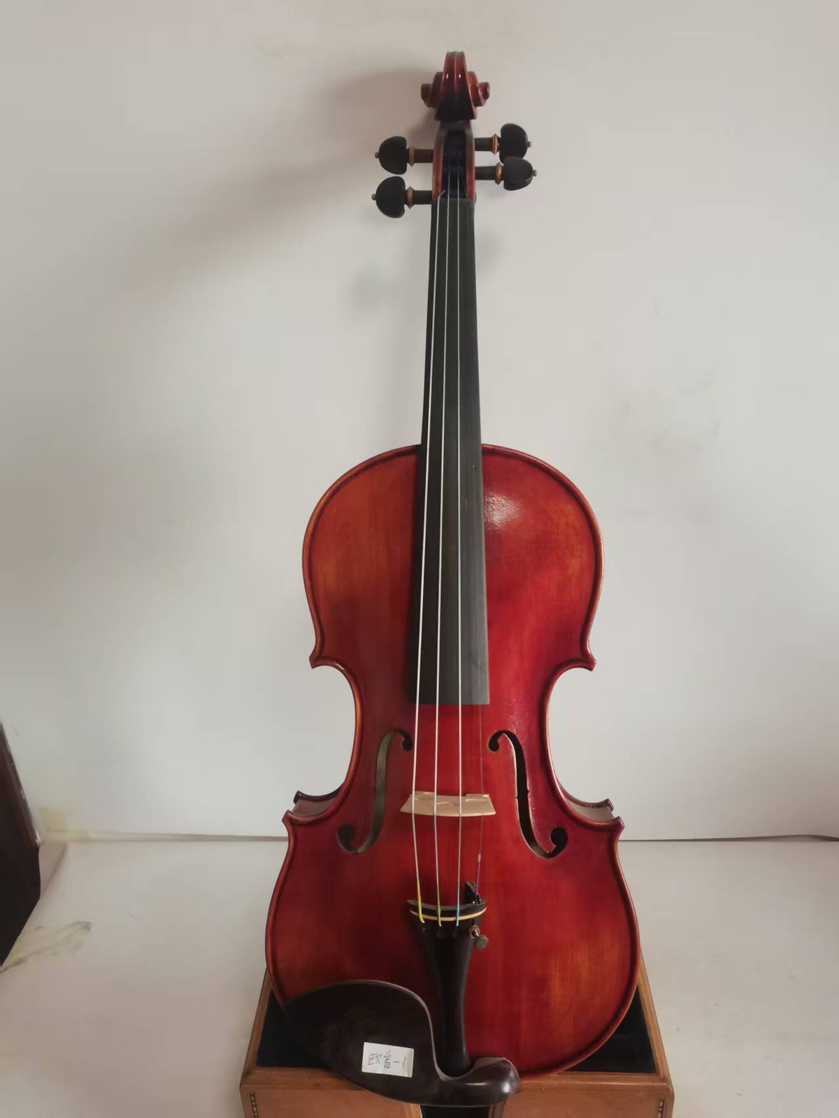 New 4/4 violin Stradi model European flamed maple back spruce top hand carved N1