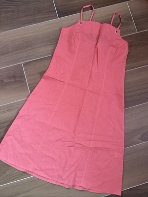 Leinen Kleid damen Sommerkleid kleid sommer Tailliert 40