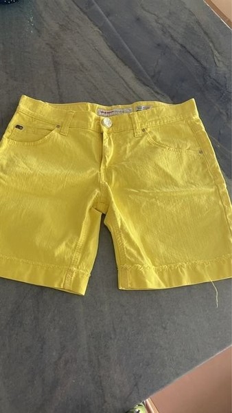 Women Miss Sixty Shorts Yellow