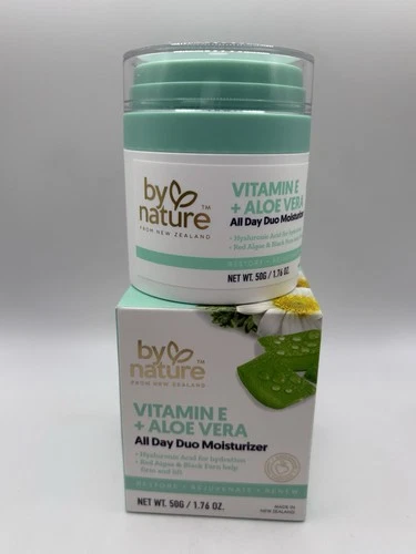 by nature Vitamin E + Aloe Vera All Day Duo Moisturizer Hyaluronic Acid