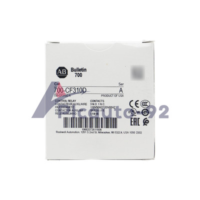 NEW Allen Bradley Control Relay 700-CF310D Standard Contact 110V 50Hz/120V 60Hz