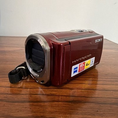Sony Handycam DCR-SX44 Red Camcorder w/OEM Battery/Charger/Bag/8 GB Sandisk Card
