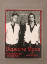 Depeche Mode backstage pass laminated AUTHENTIC 1998 Czech Republic !