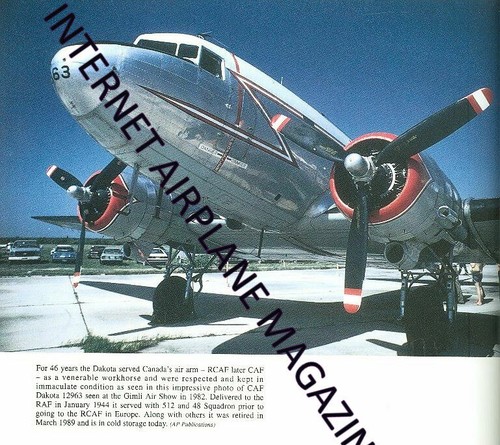 MOTORBOOKS SIXTY GLORIOUS YEARS DOUGLAS DC-3 DAKOTA AIRLINER WW2 USAAF RAF RCAF - Picture 2 of 4