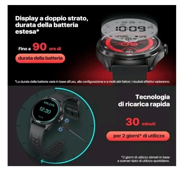 TicWatch Pro 5 Enduro Smartwatch Display,43" Android Wear OS Smart Watch - Image 3 of 4