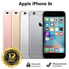 Apple iPhone 6S - 16GB  32GB  64GB  128GB Unlocked Smartphone - Very Good