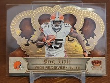 2012 Crown Royale Bronze Holofoil Browns Football Card #15 Greg Little
