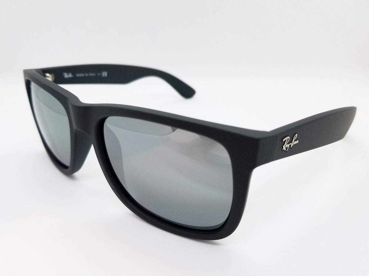 Ray-Ban RB 4165F Justin Rayban sunglasses 622/6G Rubber Black Gray