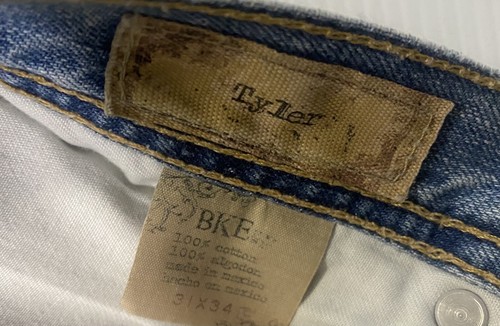 BKE Tyler Denim Jeans Men’s 31x34 Distressed 100% Cotton Bootcut - Picture 9 of 9