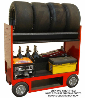 RSR Pit Box Pitbox Rolling Portable Racing Toolbox Cart Kart Tool box Tire Rack