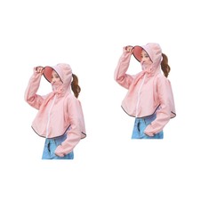 2 Count Quick-dry Clothes Sun Screen Cloak Women Gaiter Miss Jacket