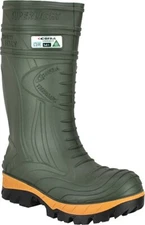 COFRA Polyurethane Work Boots. Heat/Cold Resistant Green, Size 10 Wide