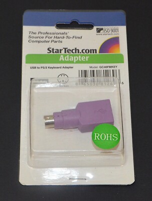 StarTech USB to PS/2 Keyboard Adapter *New* GC48FMKEY