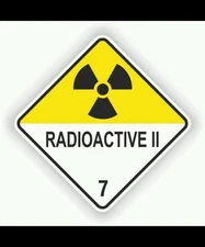 (25) Radioactive 11 Plutonium Case Sticker HMSL15 Back To The Future Contents
