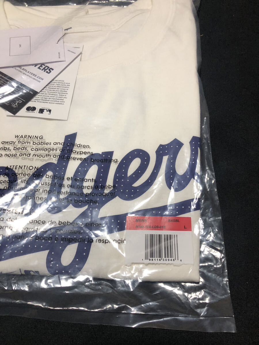 Shohei Otani Dodgers T-shirt number 17 size L white new with