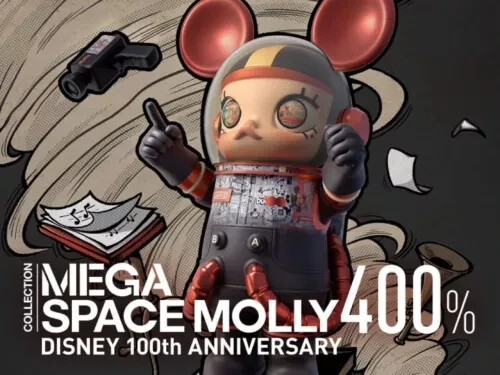 POPMART MEGA Collection 400% SPACE MOLLY DISNEY 100th