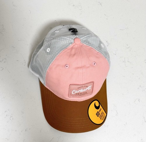 Carhartt Women Canvas Mesh-Back trucker Cap pink camel NWT - Picture 11 of 13