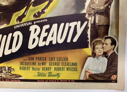 Póster original de la película de 1946 de Wild Beauty póster YeOlde - Imagen 7 de 12