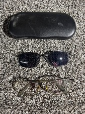 Eye Glasses With Clip On Sunglasses
