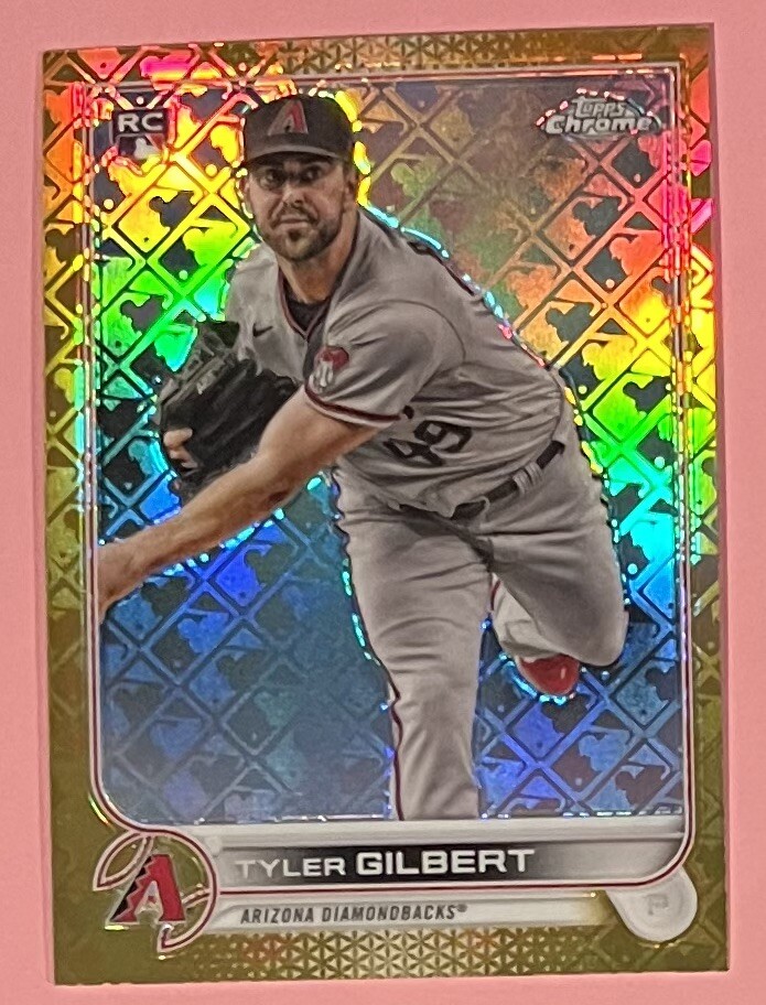 2022 Topps Chrome Logofractor Tyler Gilbert GOLD Refractor Rookie RC #/50