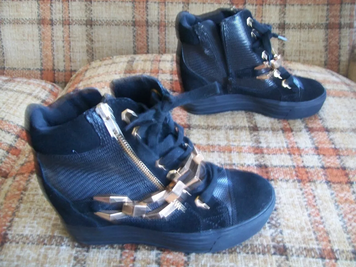 Aldo black hot sale high top sneakers