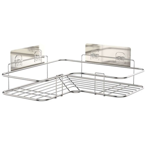 Shower Caddy Shelf Bathroom Corner Bath Storage Holder Organizer Triangular Rack - Picture 12 of 12