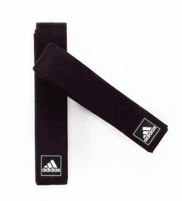 Adidas Martial Arts Black Belt Karate Judo Taekwondo Training‎ Adult 260 CM Custom Embroidered Black Belt for Martial Arts  main image 2