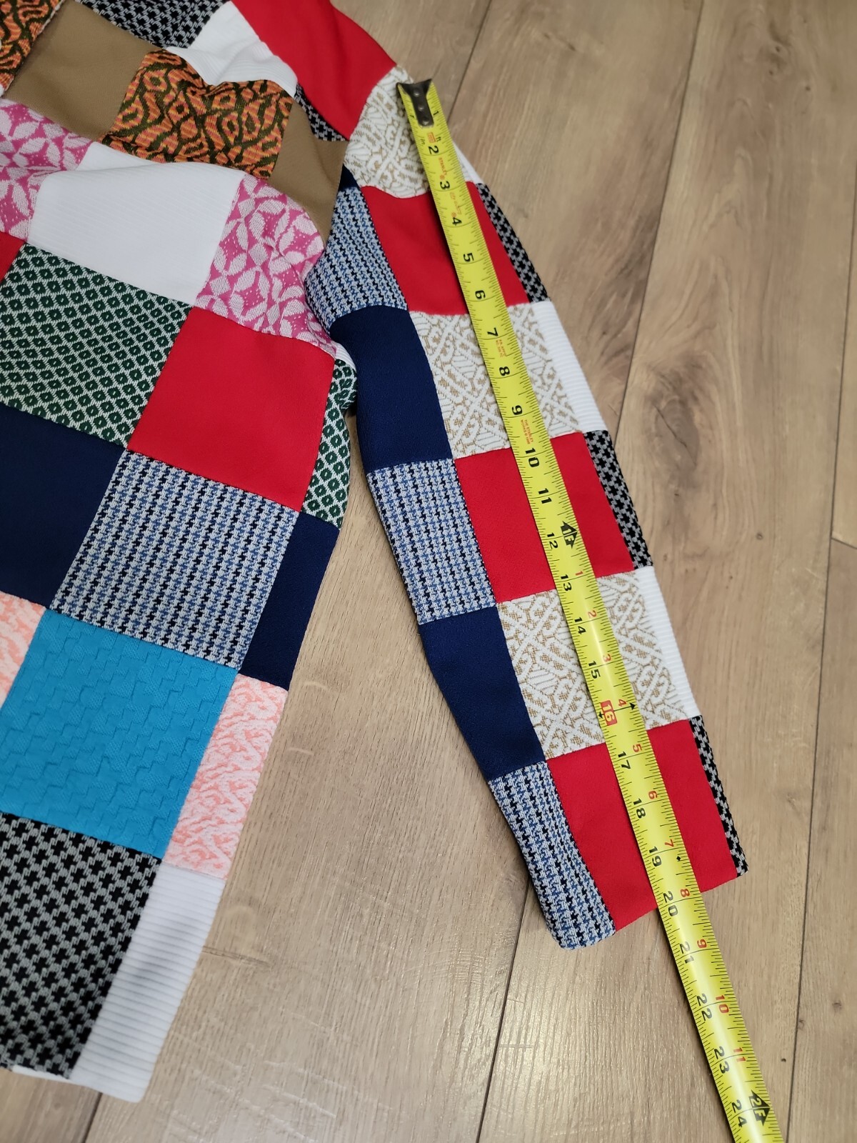 Vintage Handmade Patchwork Cardigan /Pants Suit G… - image 7