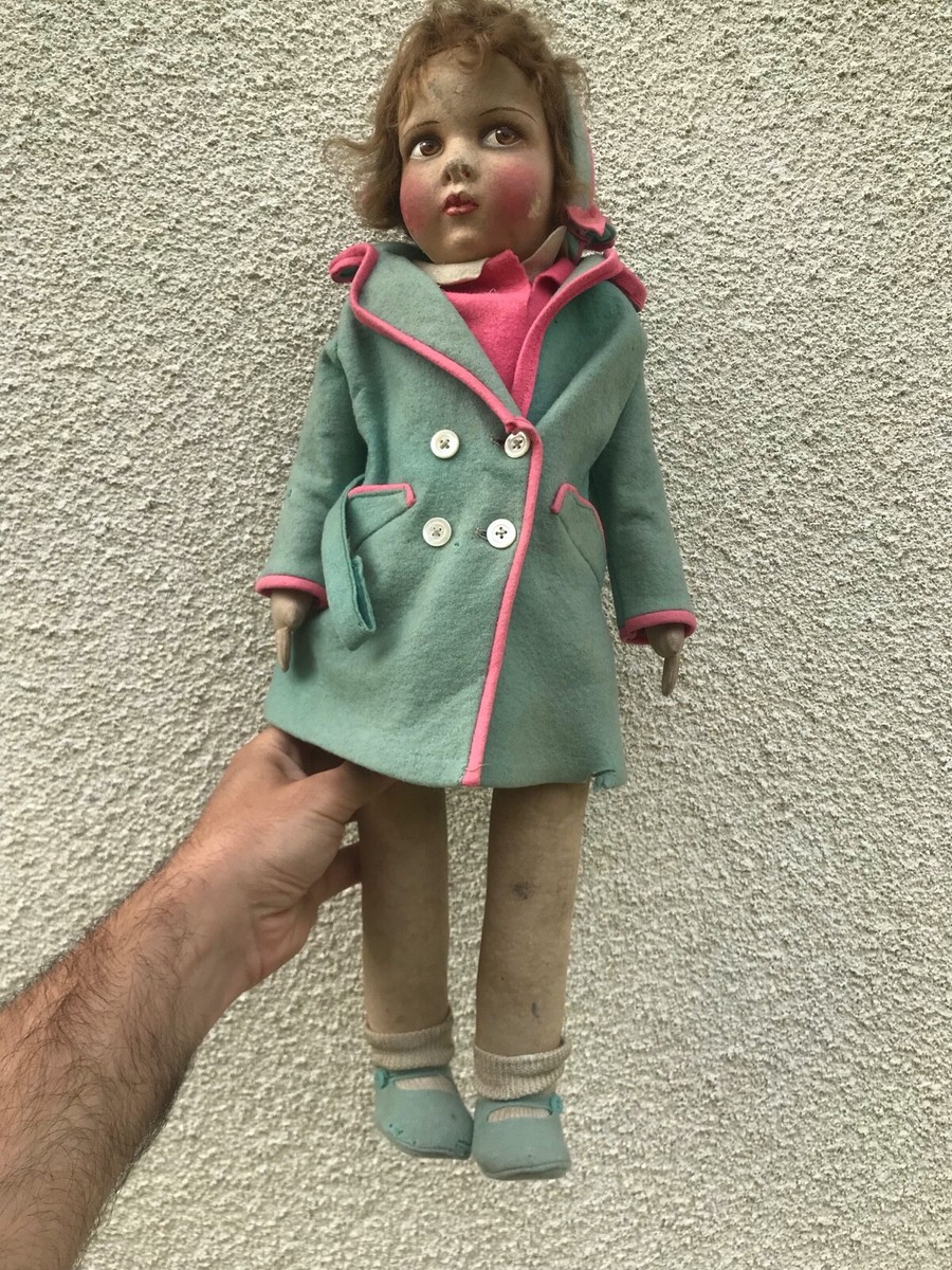 ANCIENNE POUPÉE type Raynal Lenci, doll A IDENTIFIÉ collection jouets