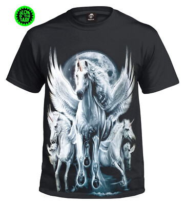 Weißes Einhorn T-Shirt/Pegasus/Flügel/Einhörner/Geschenk/Weihnachten/T-Shirt/Top/T-Shirt