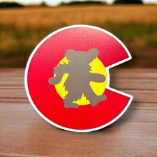 Grateful Dead Bear Colorado Sticker 4” Free Shipping!!!
