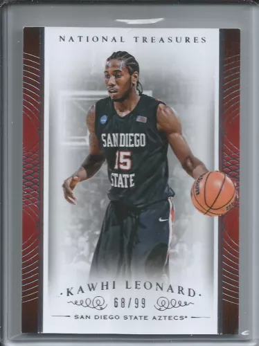 KAWHI LEONARD 2015-16 PANINI NATIONAL TREASURES #D 68/99 CLIPPERS