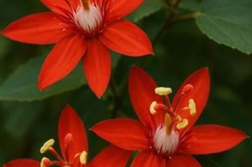 2 x Passiflora - rote Passionsblume - Winterharte Pflanze - Früchte - Bild 1 von 1