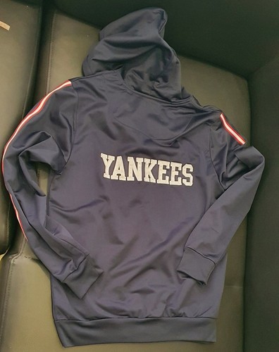 New York Yankees Hoodie Mens Medium MLB Blue Full Zip - Picture 3 of 8