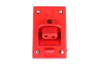 Molex 22903 - Red Safety Receptacle Connector Angled Female Sockets 2 Pole