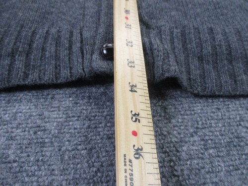 Canterbury Sweater Mens XL Cardigan Lambs Wool Shawl Neck Cowl New Zealand Rugby - Picture 4 of 10