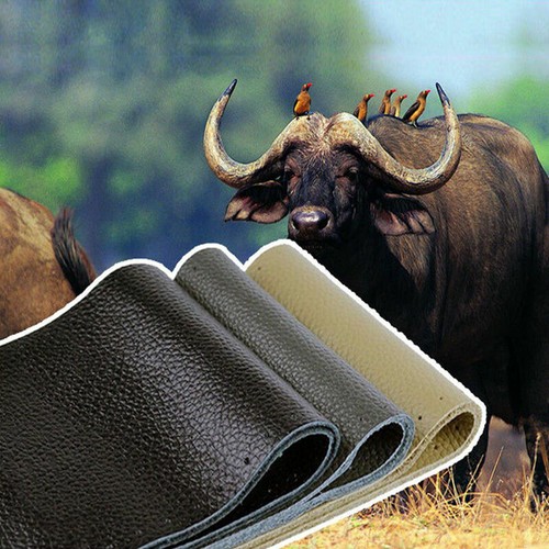 Black Leather DIY Car Steering Wheel Cover With Needles and Thread - Bild 11 von 11