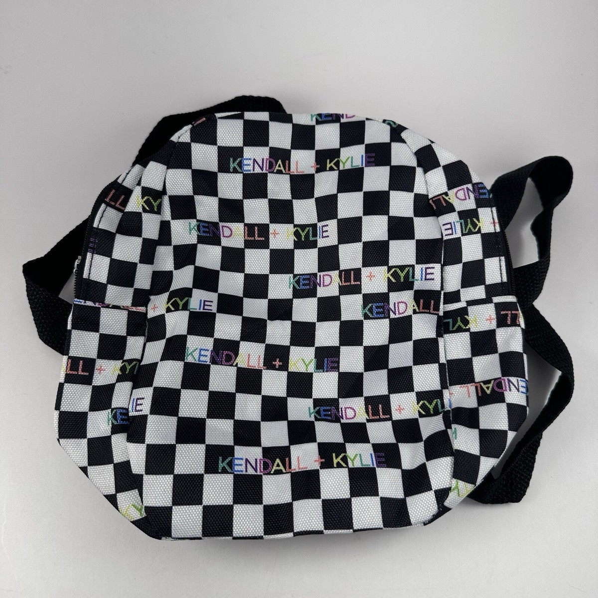 KENDALL + KYLIE Mini Checkered Backpack. Unused With Tags 