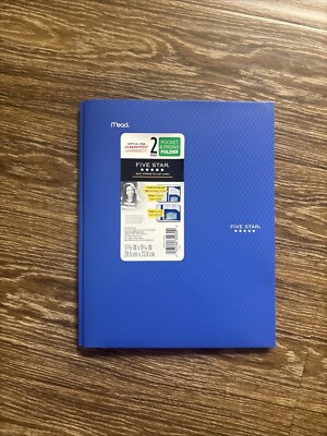 Five Star 2 Pocket Folder, Stay-Put Folder, Plastic Colored Folders with Pockets