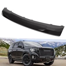 Gloss Black Steel Front Bumper Lower Panel Trim Valance For GMC Yukon XL 21-2024
