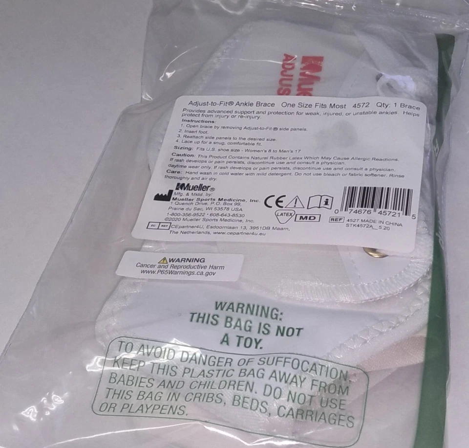 Paquete de 2 soportes tobilleros ajustados a medida para medicina deportiva Mueller Foto 3 de 4