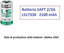 Batteria  Litio SAFT 2/3A  LS17330  3,6V  