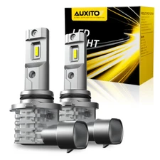 AUXITO HB4 9006 LED Headlight Kit Combo Bulb High Low Beam Super White 6500K 2PC
