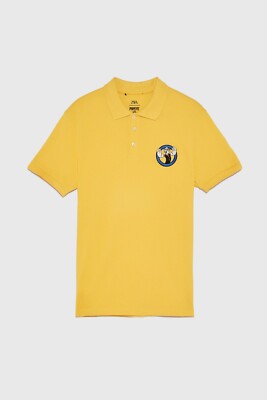 New Zara Popeye Embroidered Polo Shirt 