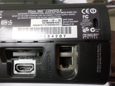 Microsoft Xbox 360 ELITE Original Console 120gb Hard Drive