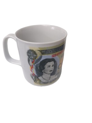 Canada 1973 One Dollar Bill Queen Elizabeth II Coffee Mug Canadian | eBay