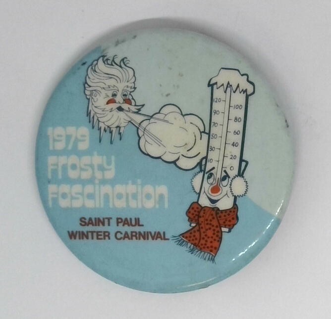 1979 Vintage St Paul Minnesota Winter Carnival Pinback Button Pinback Lapel Pin